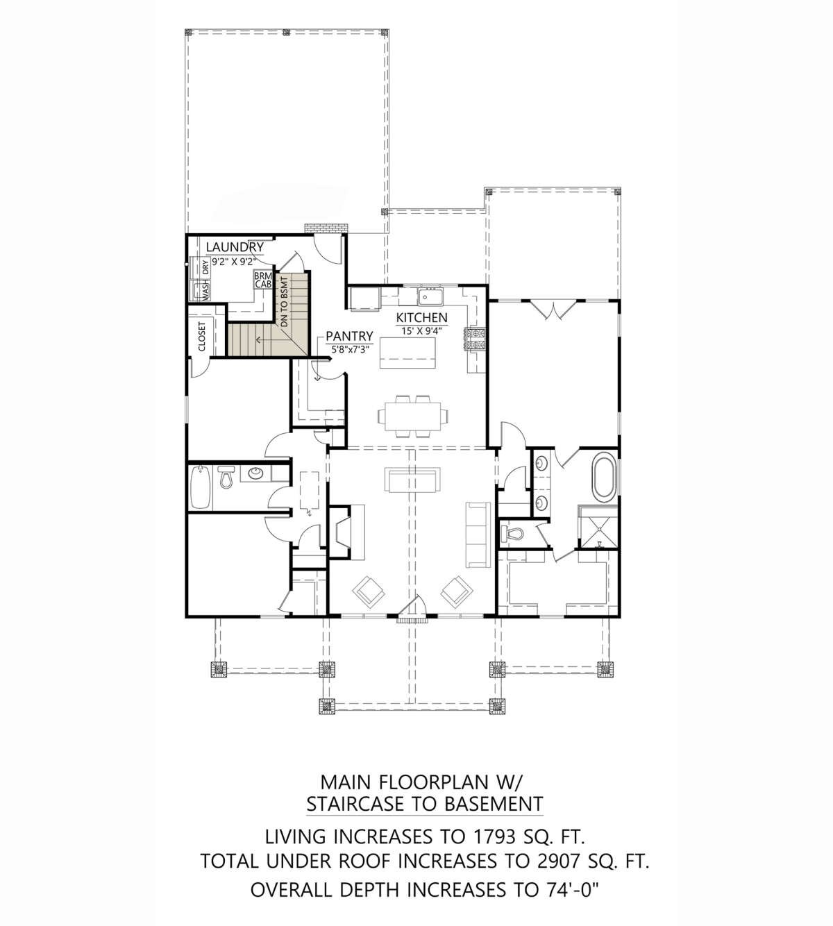Ironwood Architectural Plans, Front Elevation, single story
