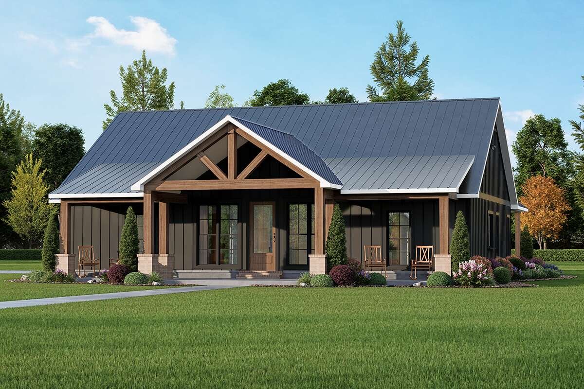Ironwood Architectural Plans, Front Elevation, single story