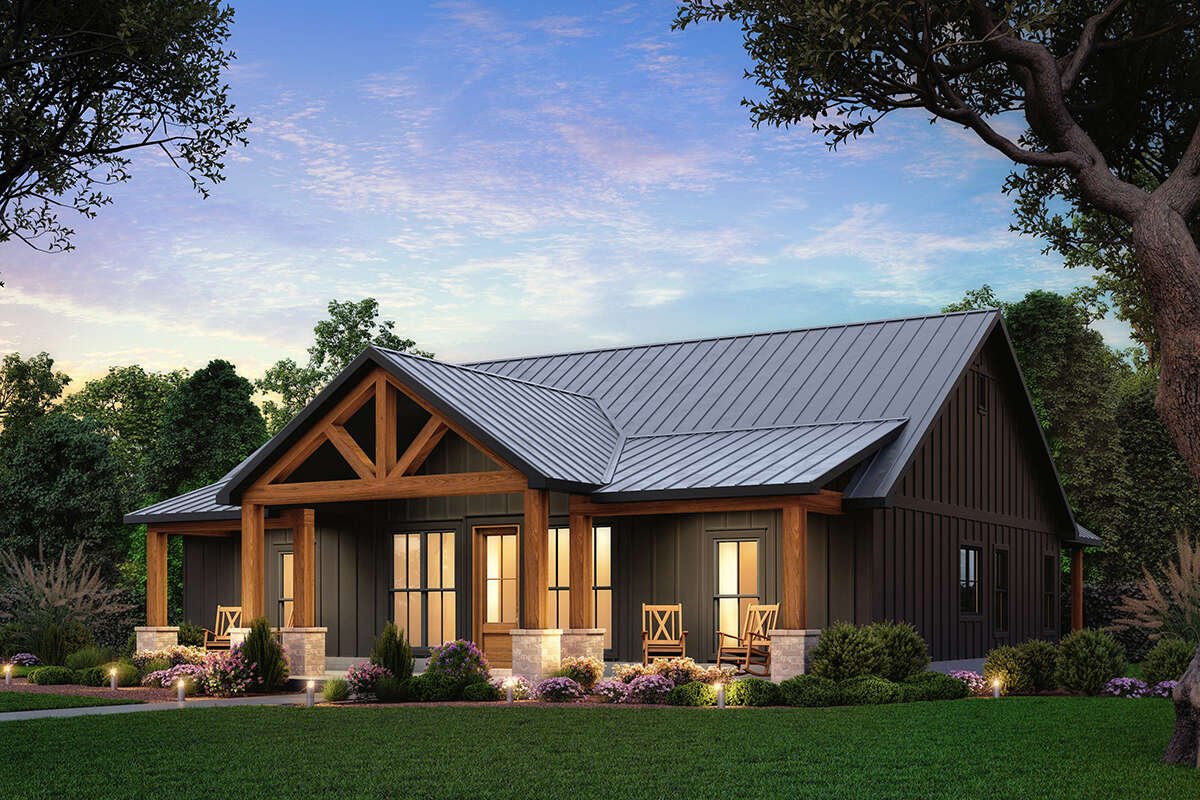 Ironwood Architectural Plans, Front Elevation, single story