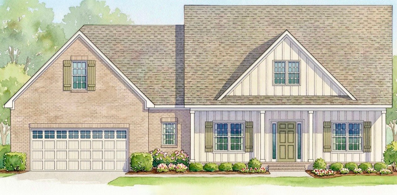 Ironwood Architectural Plans, Front Elevation, single story